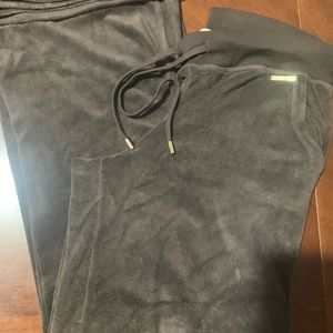 Brown Terry cloth sweat pants by Michael Kors